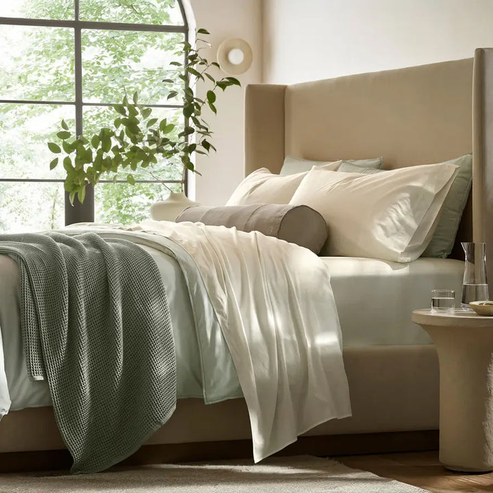Waffle Bed Blanket - BLACK & PURPLE - Kuwait