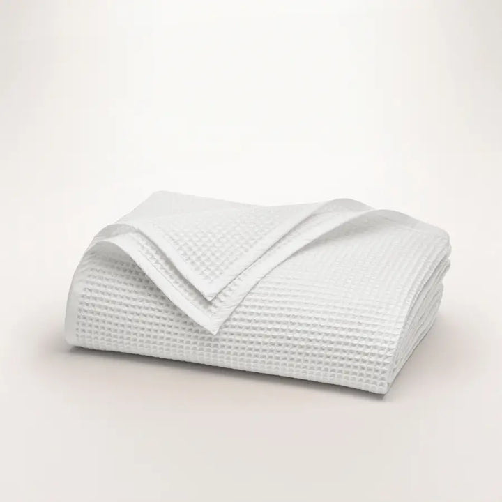 Waffle Bed Blanket - BLACK & PURPLE - Kuwait